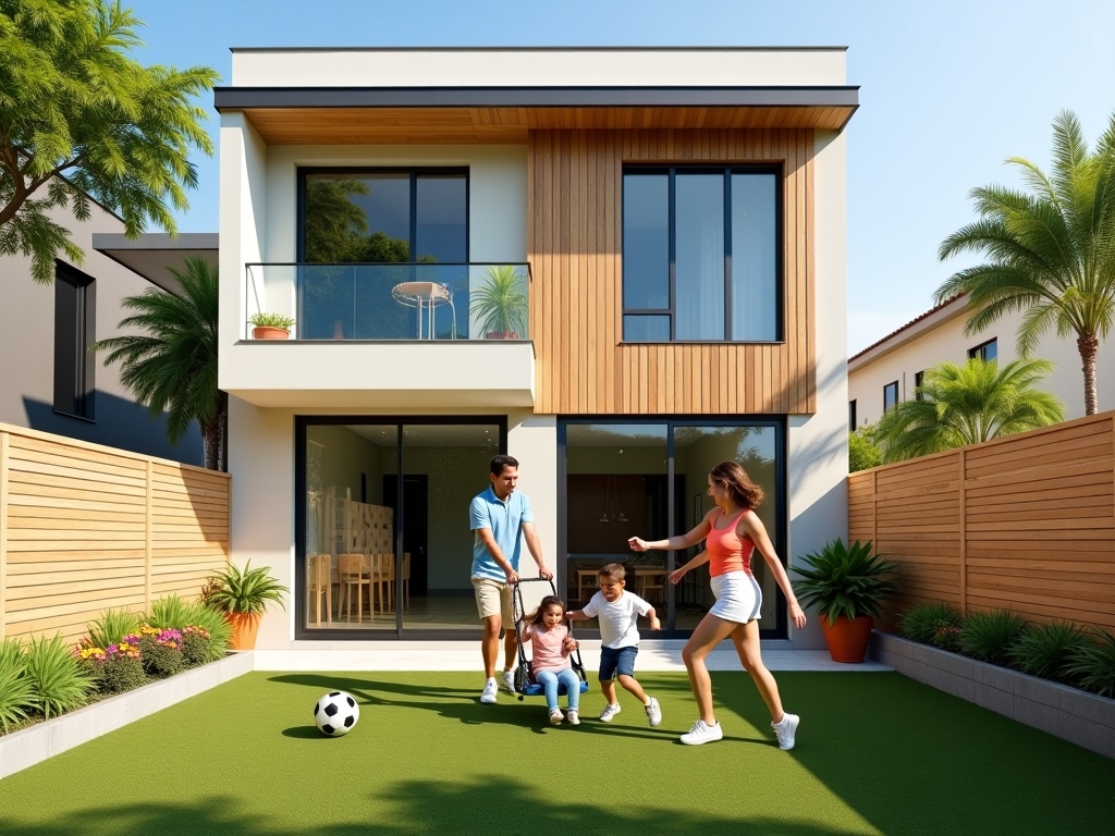 Family townhouse with garden